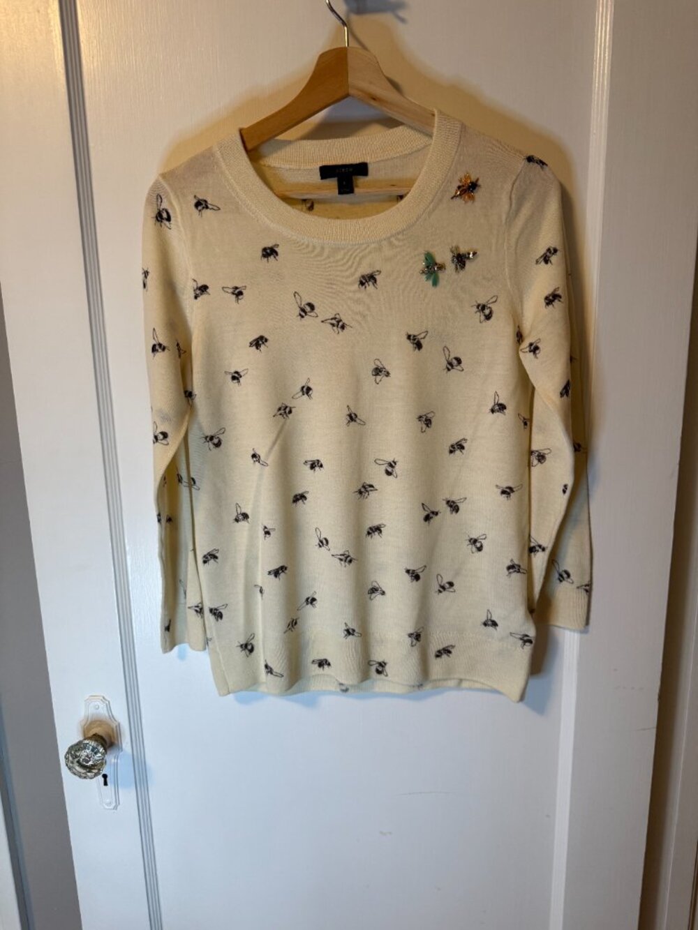 J Crew rare bee tippi sweater. Size small.